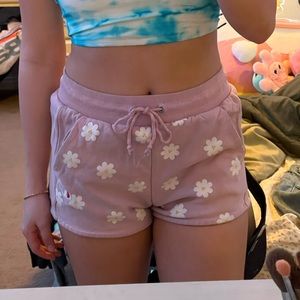 PINK FLORAL CHAMPION SHORTS
